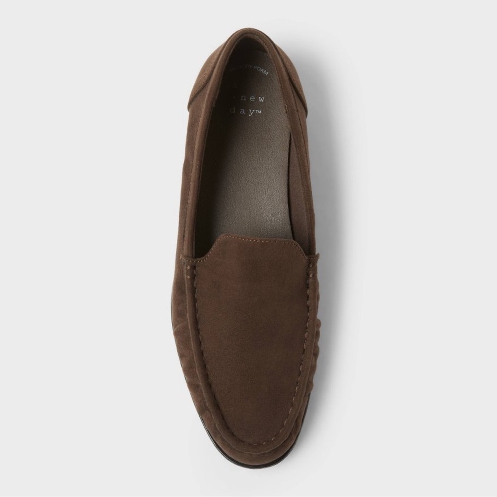 a new day Brown Rouched “James” Loafer Flat